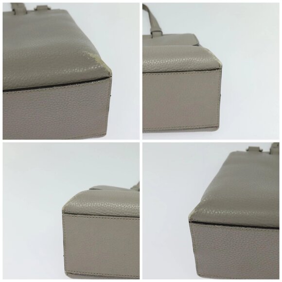 GUCCI Bamboo Daily Hand Bag Leather 2way Gray Silver 370831 Auth ep8016 - Picture 14 of 16